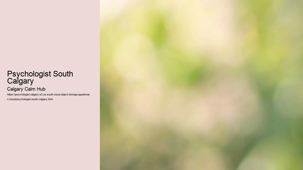 Psychologist South Calgary